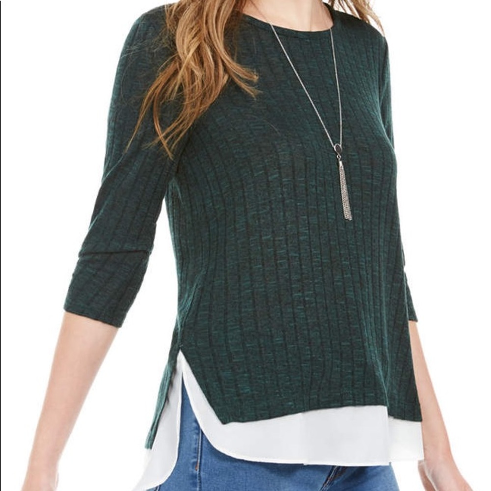 ❌FINAL PRICE❌ Layered Look Top NWT - Picture 1 of 4